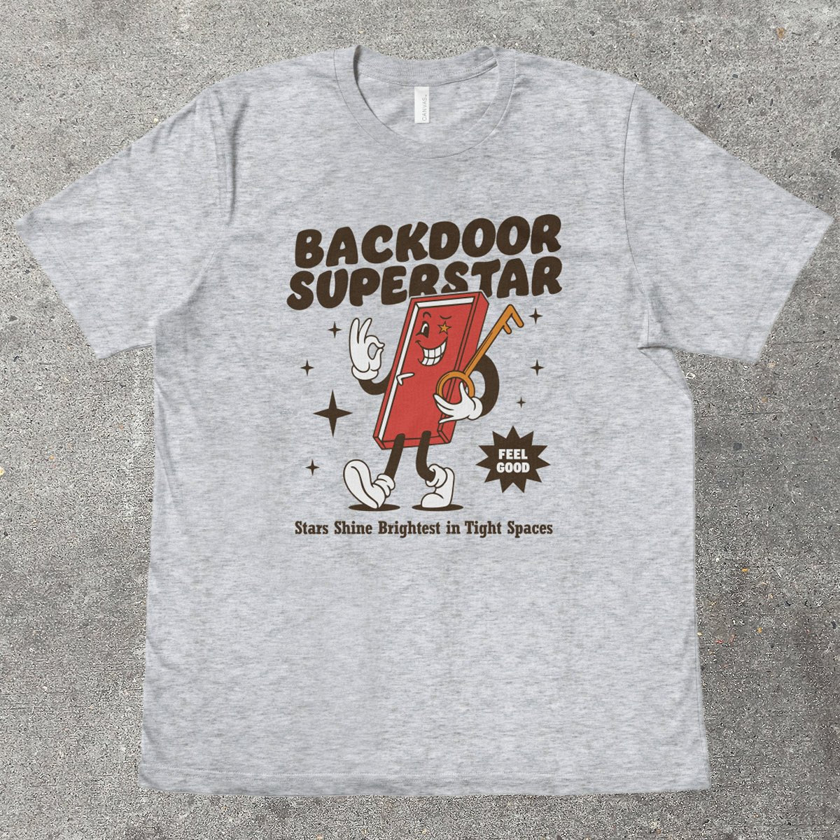BACKDOOR SUPERSTAR - TeeHeeUSCo - T-Shirt
