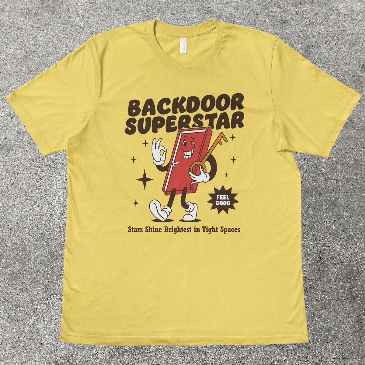 BACKDOOR SUPERSTAR - TeeHeeUSCo - T-Shirt
