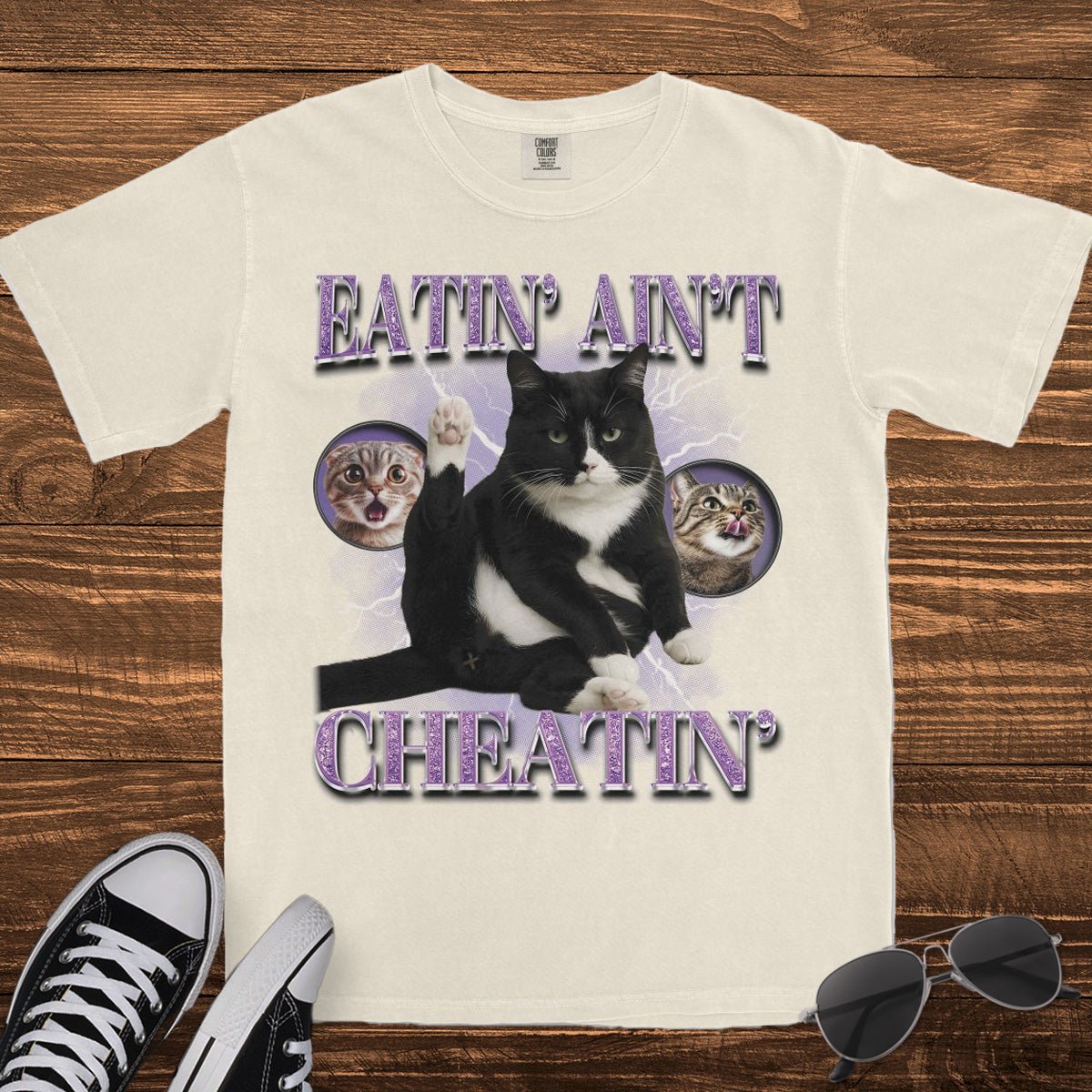 EATIN' AIN'T CHEATIN' - TeeHeeUSCo - T-Shirt