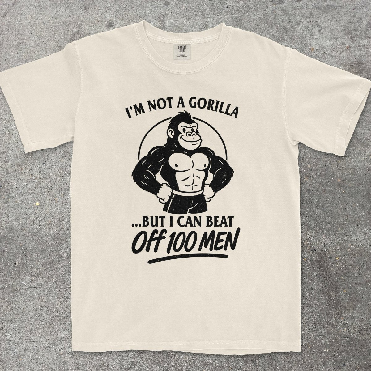 GORILLA VS 100 MEN - TeeHeeUSCo - T-Shirt