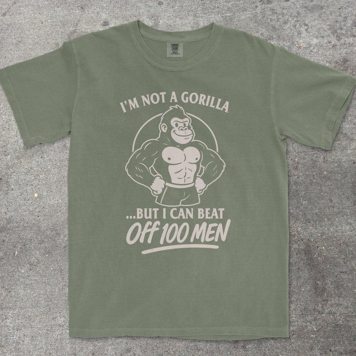 GORILLA VS 100 MEN - TeeHeeUSCo - T-Shirt