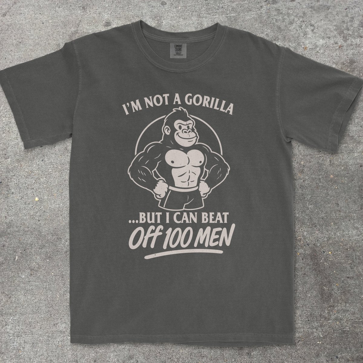 GORILLA VS 100 MEN - TeeHeeUSCo - T-Shirt