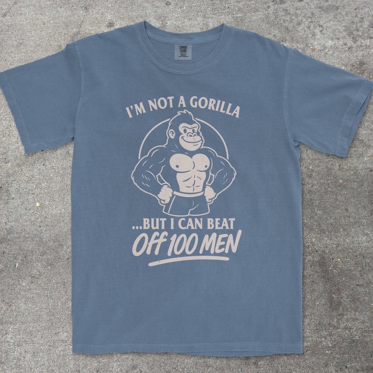 GORILLA VS 100 MEN - TeeHeeUSCo - T-Shirt
