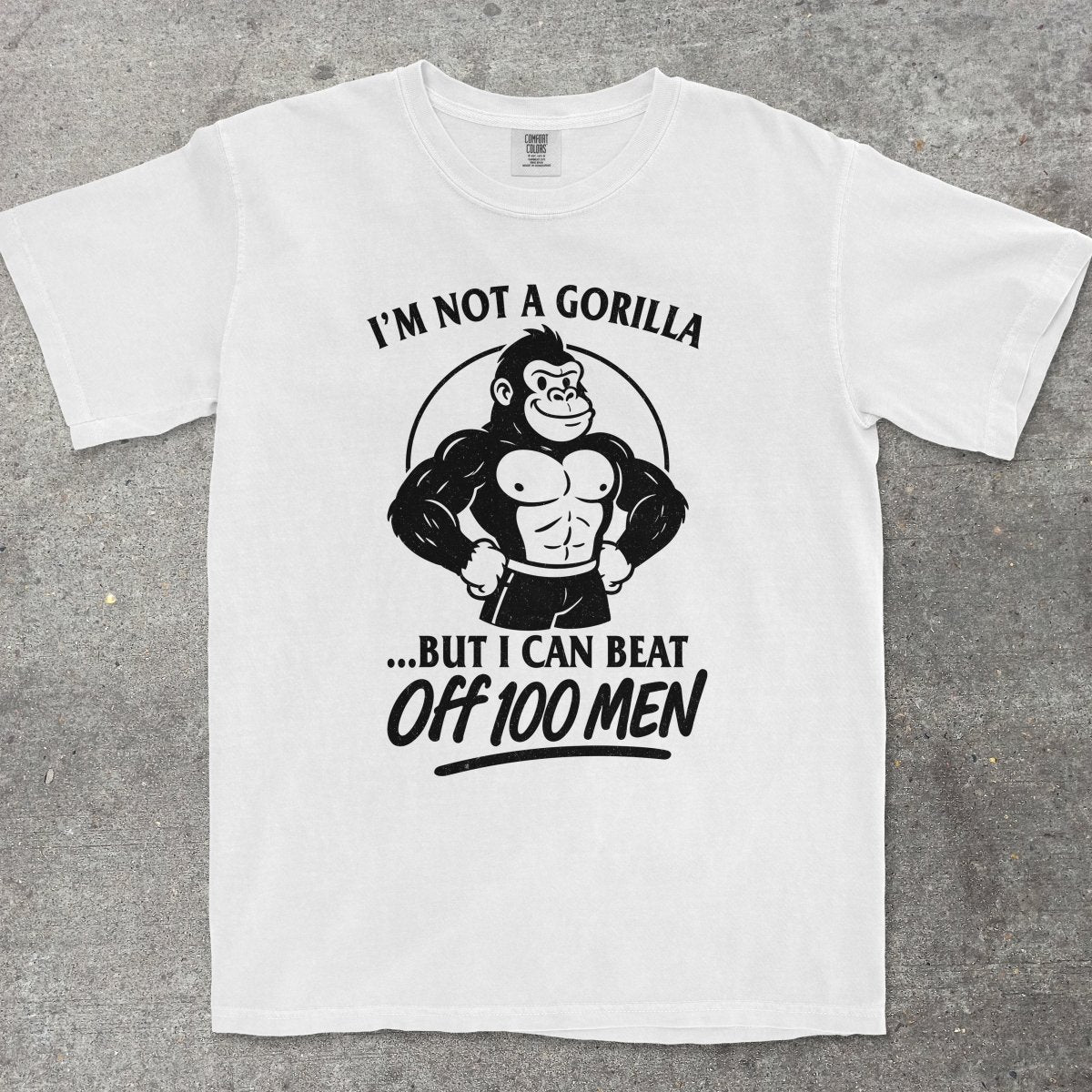 GORILLA VS 100 MEN - TeeHeeUSCo - T-Shirt