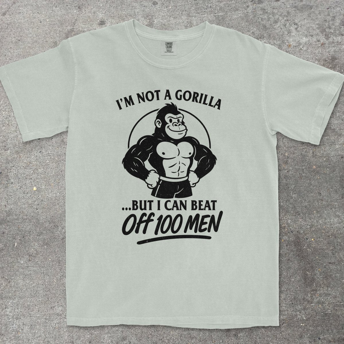 GORILLA VS 100 MEN - TeeHeeUSCo - T-Shirt