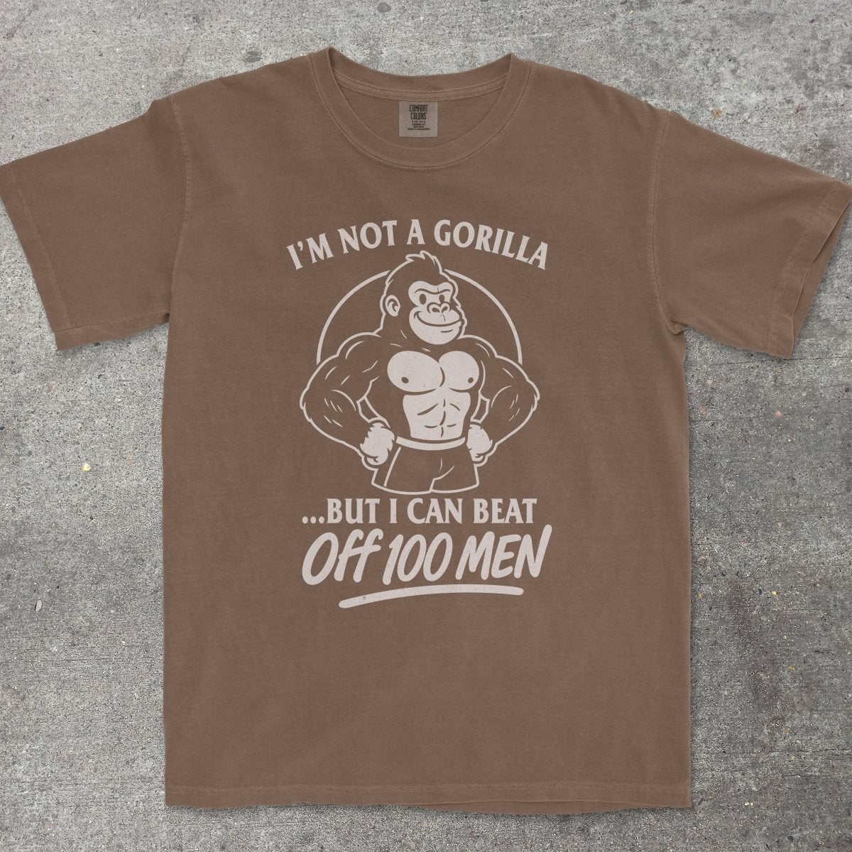 GORILLA VS 100 MEN - TeeHeeUSCo - T-Shirt