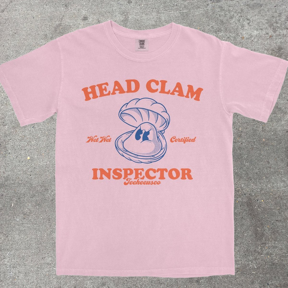 HEAD CLAM INSPECTOR - TeeHeeUSCo - T-Shirt