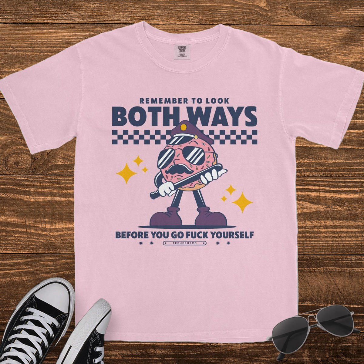 LOOK BOTH WAYS - TeeHeeUSCo - T-Shirt