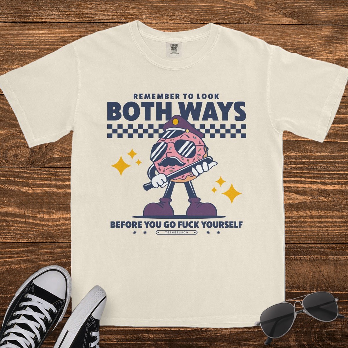 LOOK BOTH WAYS - TeeHeeUSCo - T-Shirt