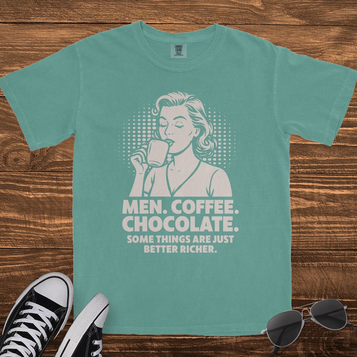 MEN COFFEE CHOCOLATE - TeeHeeUSCo - T-Shirt