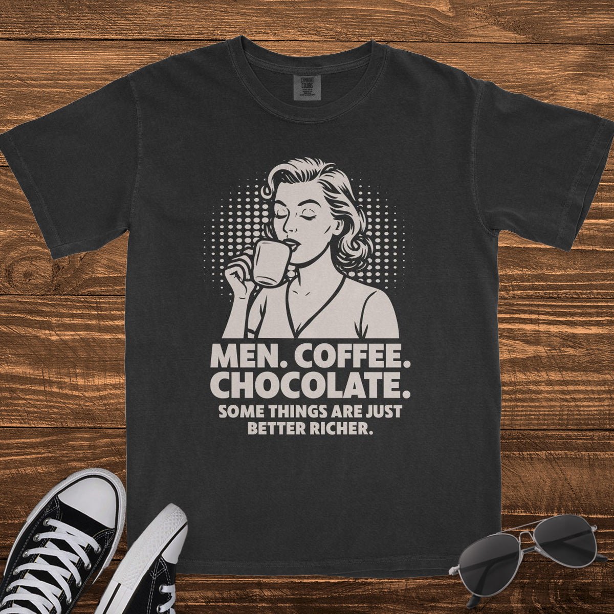 MEN COFFEE CHOCOLATE - TeeHeeUSCo - T-Shirt
