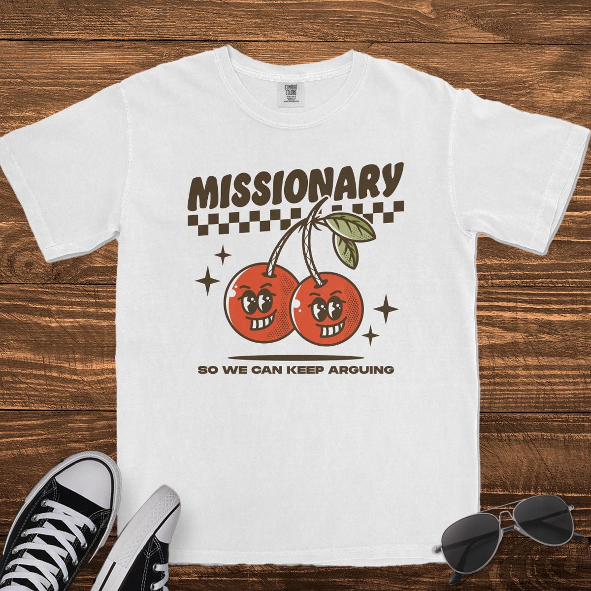 MISSIONARY SO WE CAN KEEP ARGUING - TeeHeeUSCo - T-Shirt