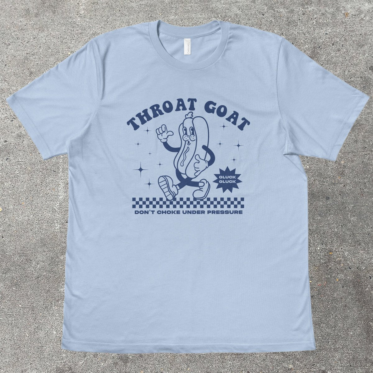 THROAT GOAT RETRO MASCOT - TeeHeeUSCo - T-Shirt
