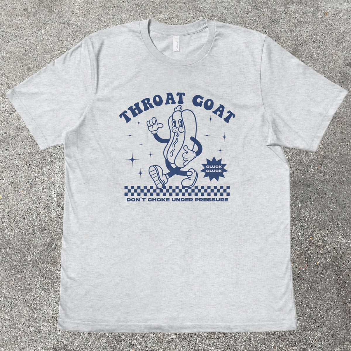 THROAT GOAT RETRO MASCOT - TeeHeeUSCo - T-Shirt