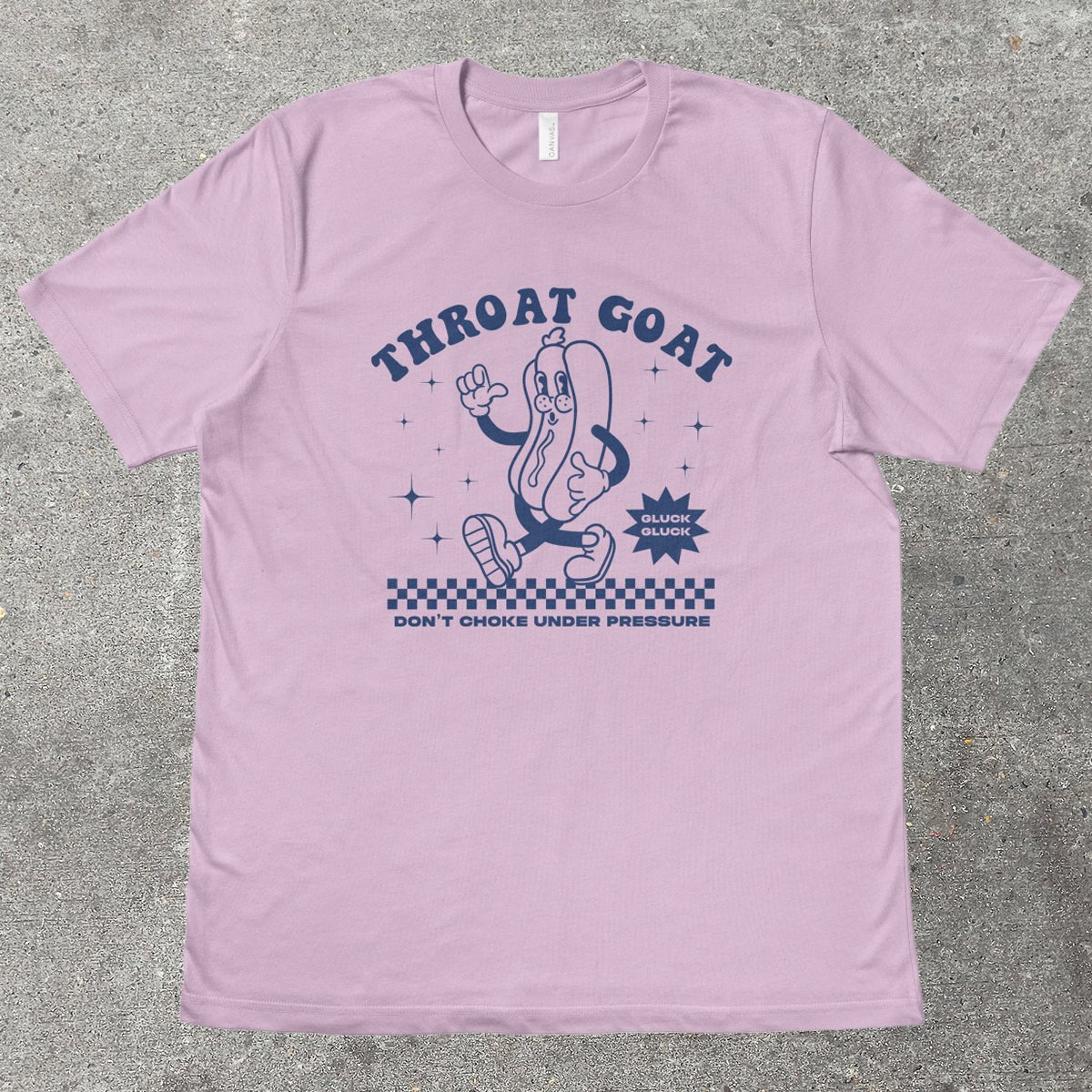 THROAT GOAT RETRO MASCOT - TeeHeeUSCo - T-Shirt