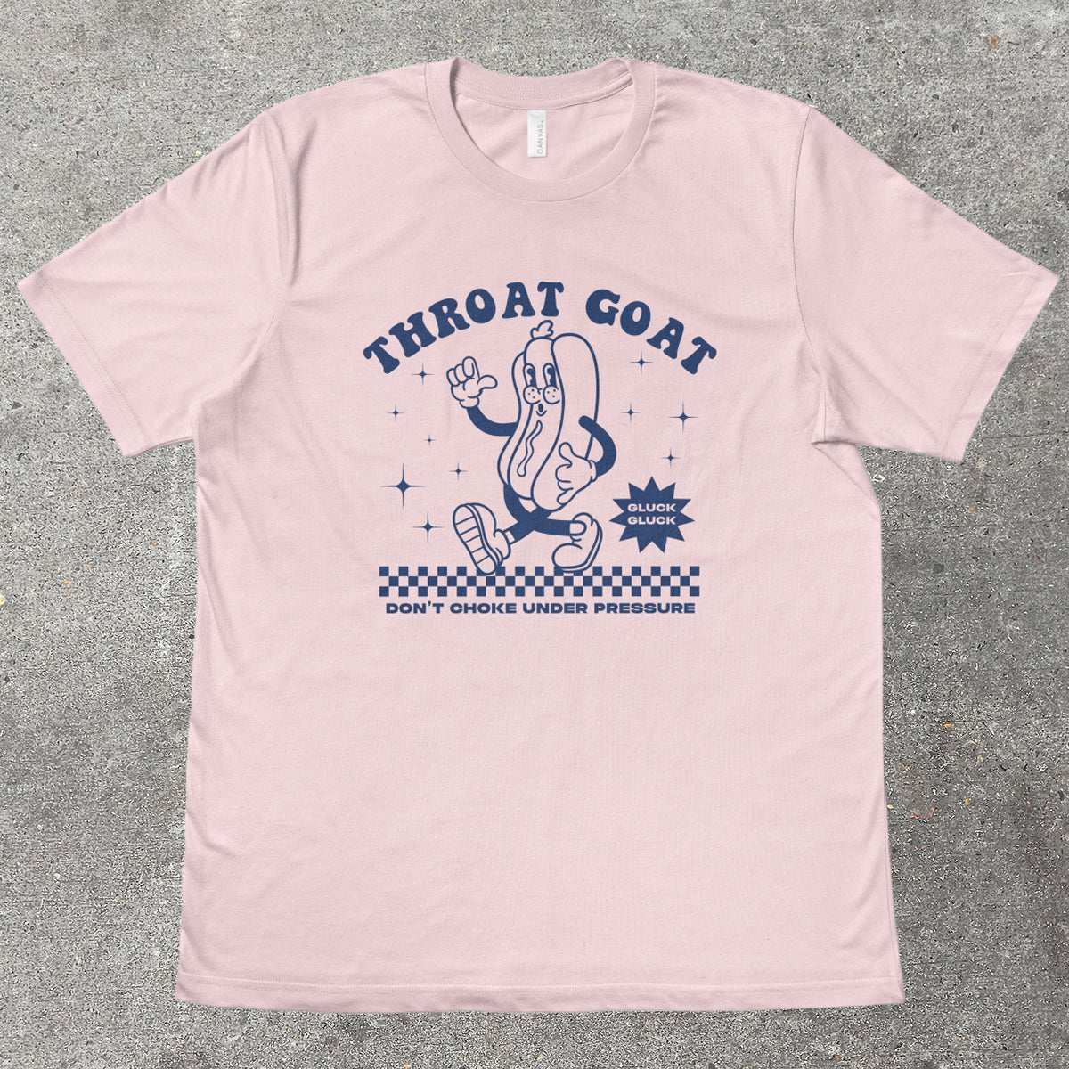 THROAT GOAT RETRO MASCOT - TeeHeeUSCo - T-Shirt