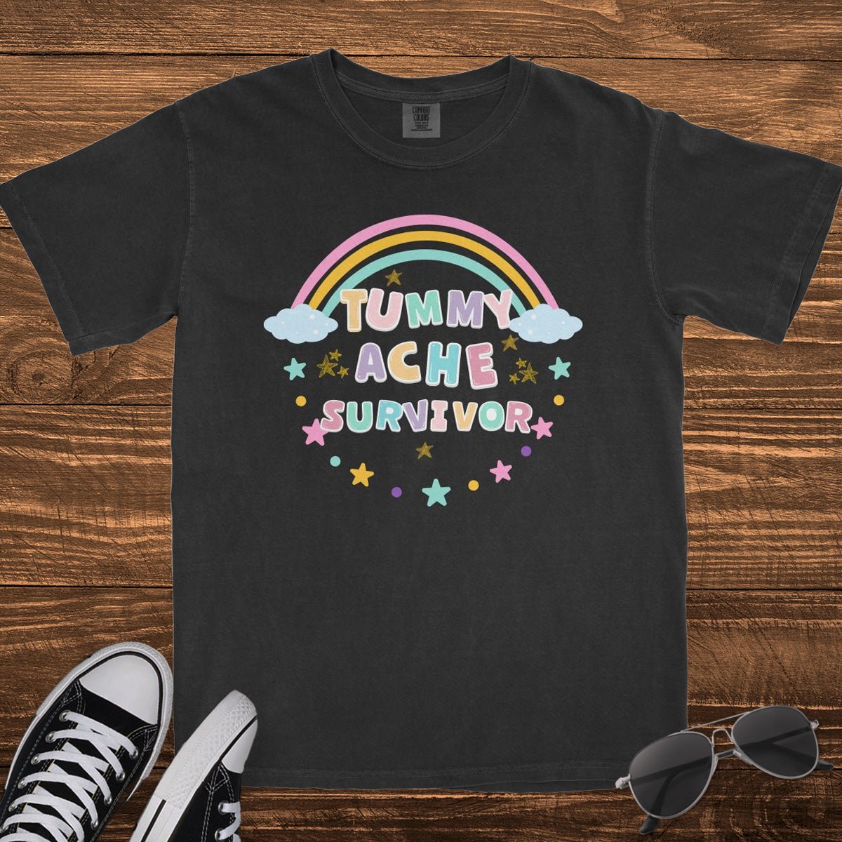 TUMMY ACHE SURVIVOR - TeeHeeUSCo - T-Shirt