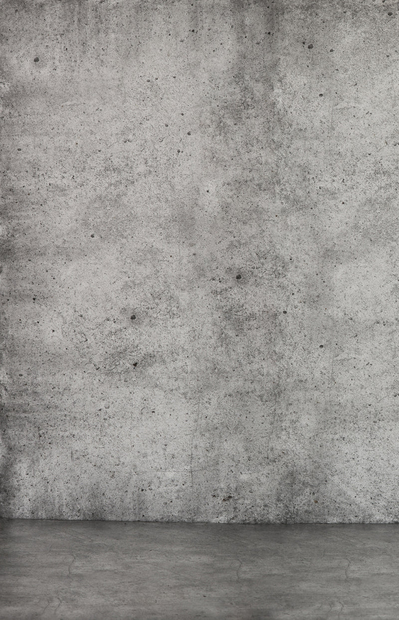 Concrete wall with a textured surface