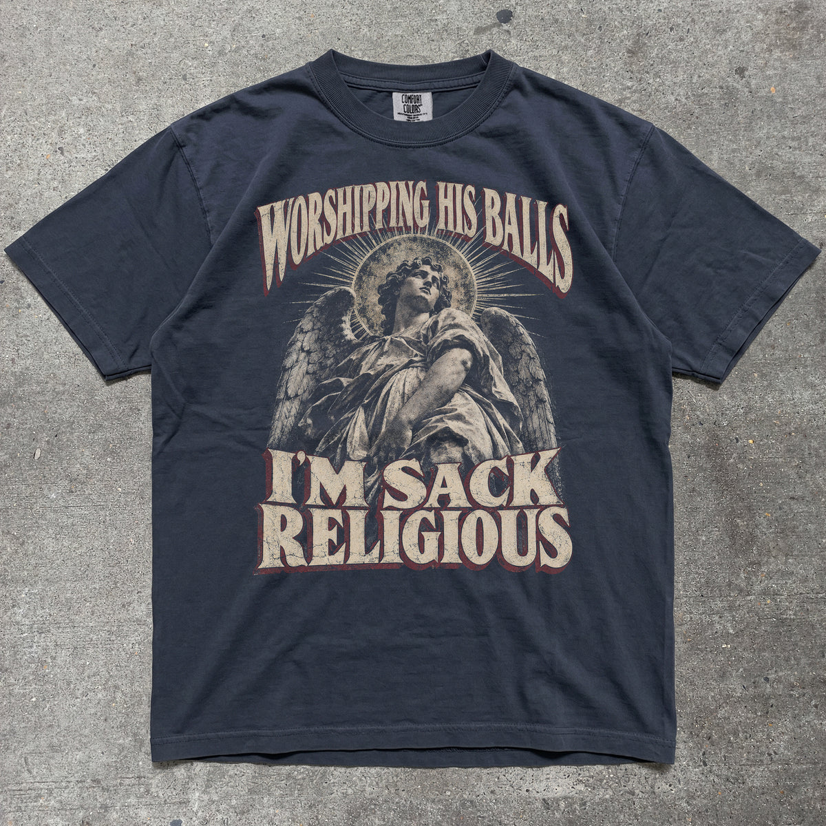 WORSHIPPING HIS BALLS