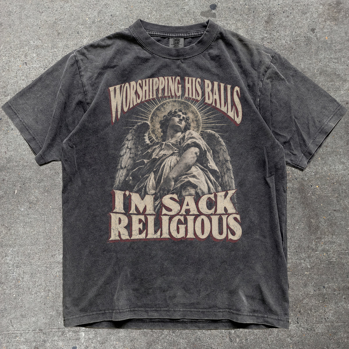 WORSHIPPING HIS BALLS