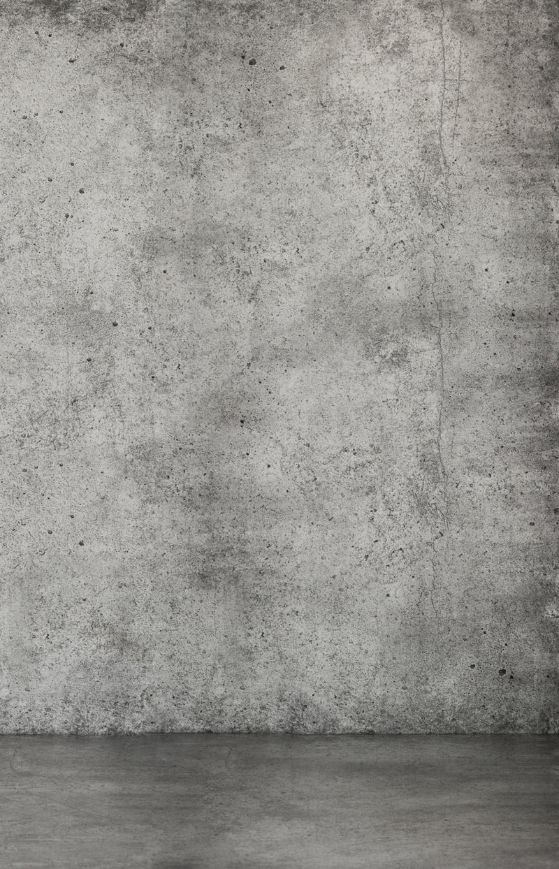 Textured gray wall with a flat surface