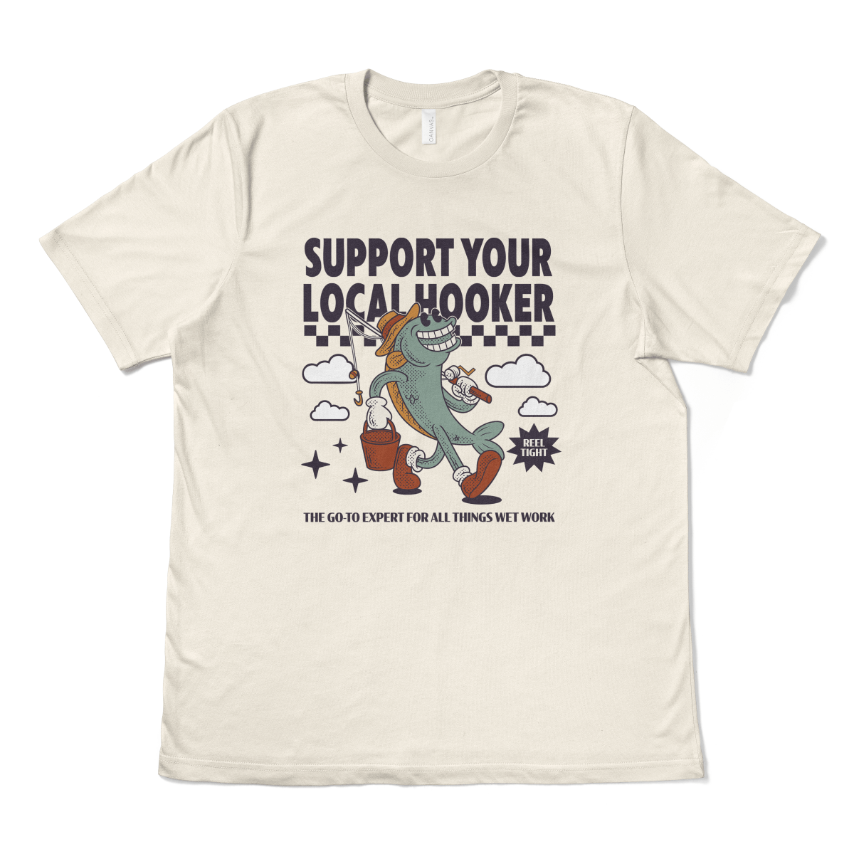 SUPPORT YOUR LOCAL HOOKER - TeeHeeUSCo - T-Shirt