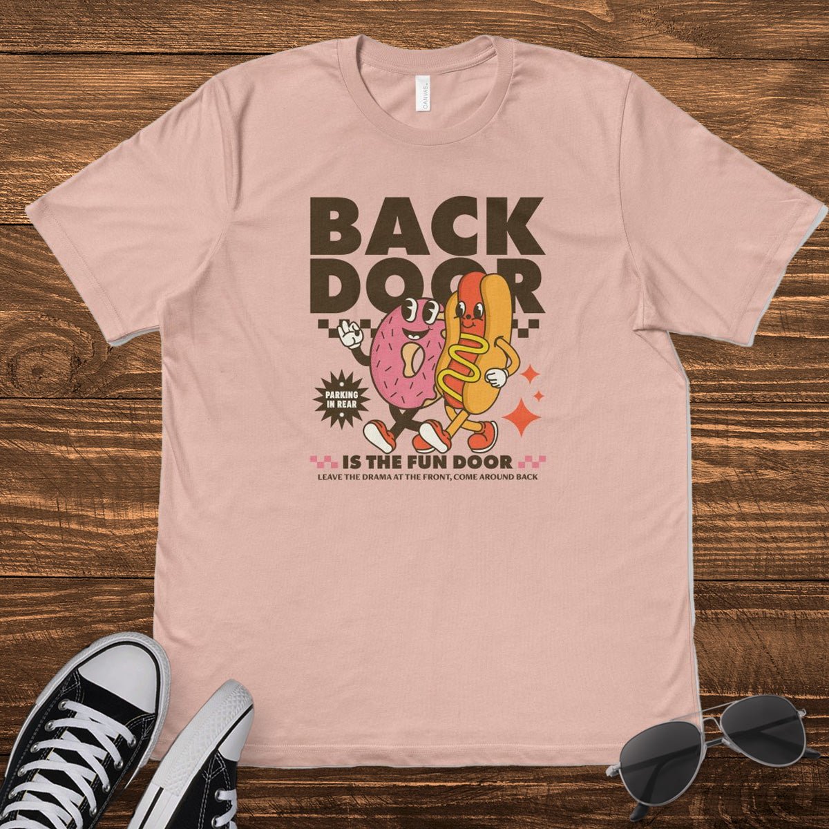 BACK DOOR IS THE FUN DOOR - TeeHeeUSCo - T-Shirt