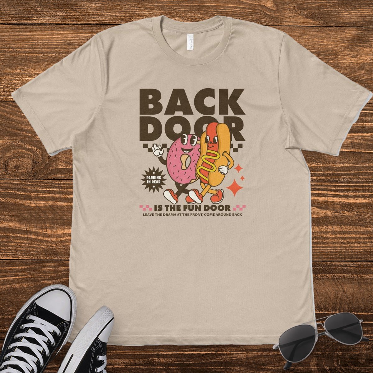 BACK DOOR IS THE FUN DOOR - TeeHeeUSCo - T-Shirt