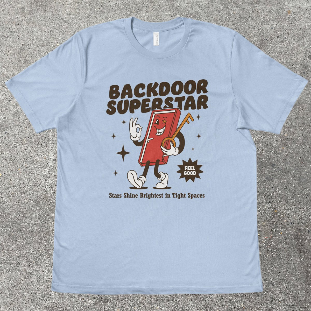 BACKDOOR SUPERSTAR - TeeHeeUSCo - T-Shirt