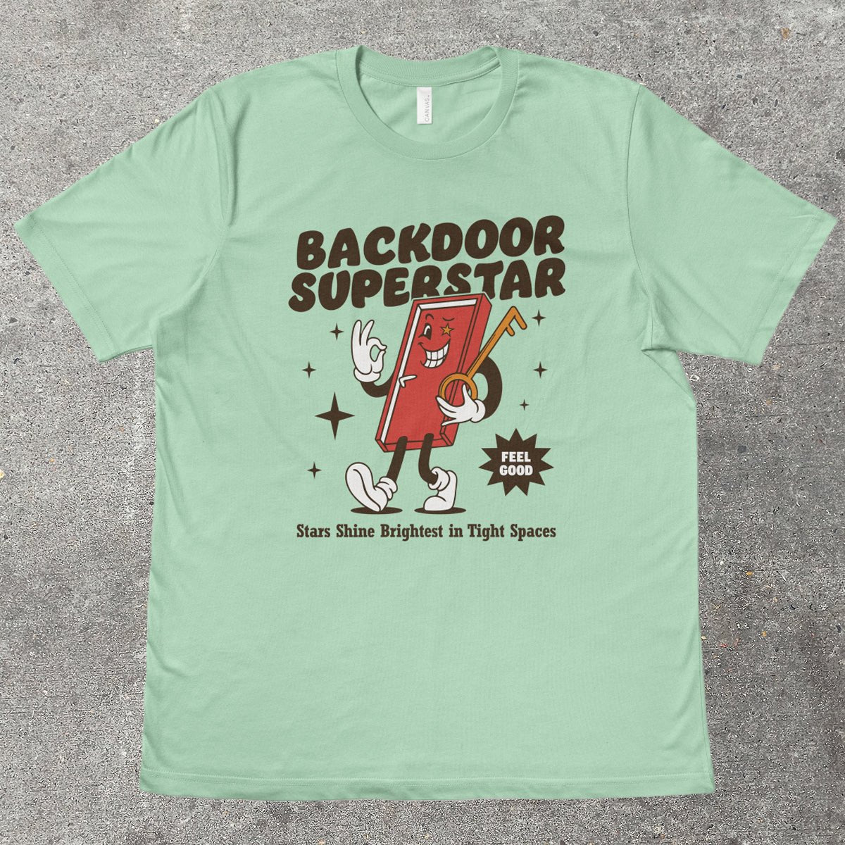 BACKDOOR SUPERSTAR - TeeHeeUSCo - T-Shirt