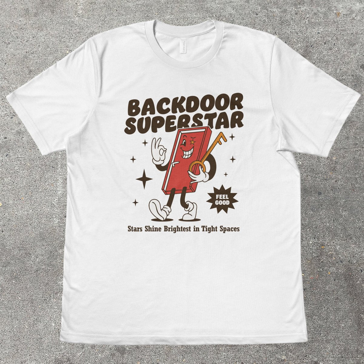 BACKDOOR SUPERSTAR - TeeHeeUSCo - T-Shirt