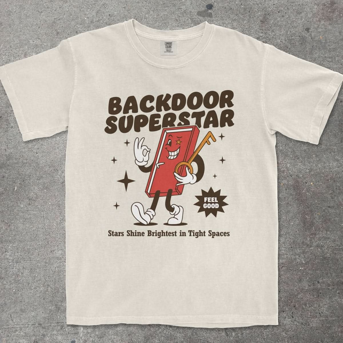 BACKDOOR SUPERSTAR - TeeHeeUSCo - T-Shirt