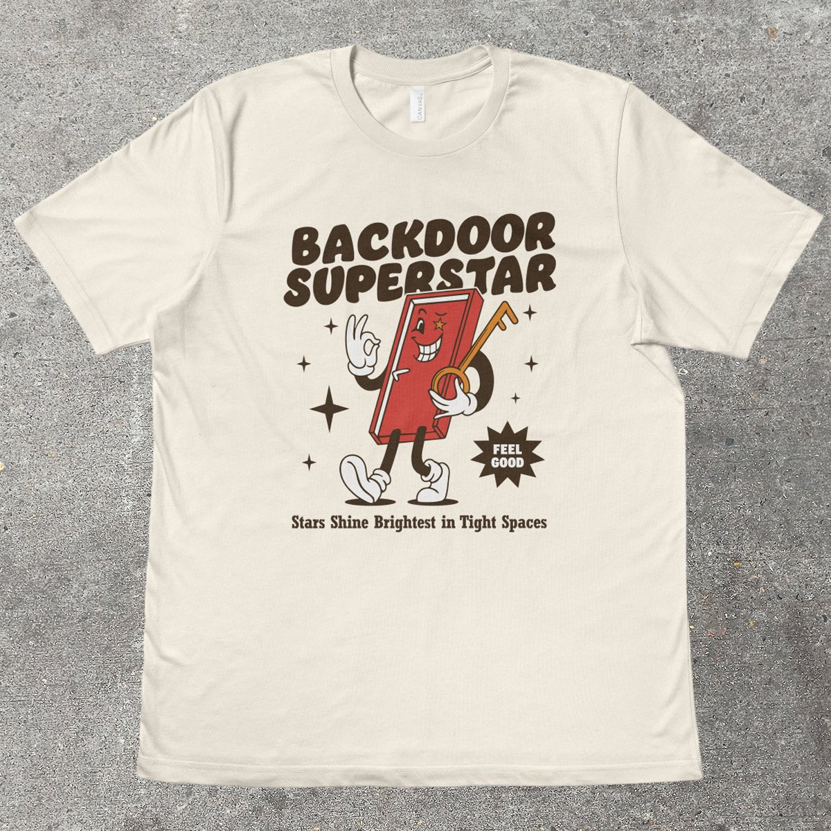 BACKDOOR SUPERSTAR - TeeHeeUSCo - T-Shirt