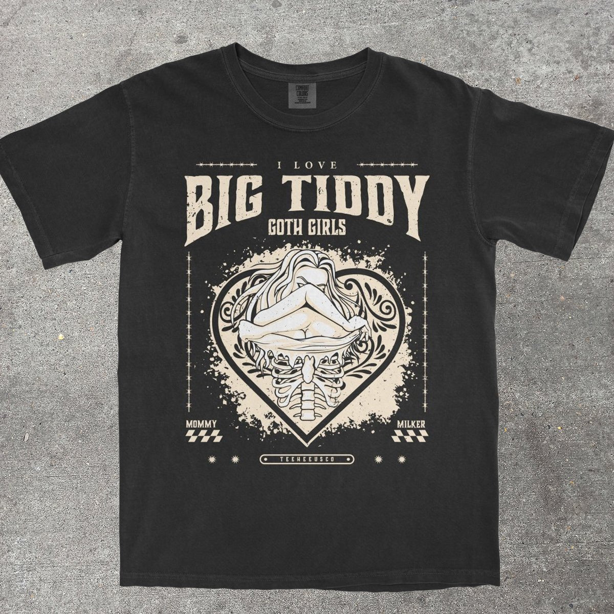 BIG TIDDY GOTH GIRLS - TeeHeeUSCo - T-Shirt