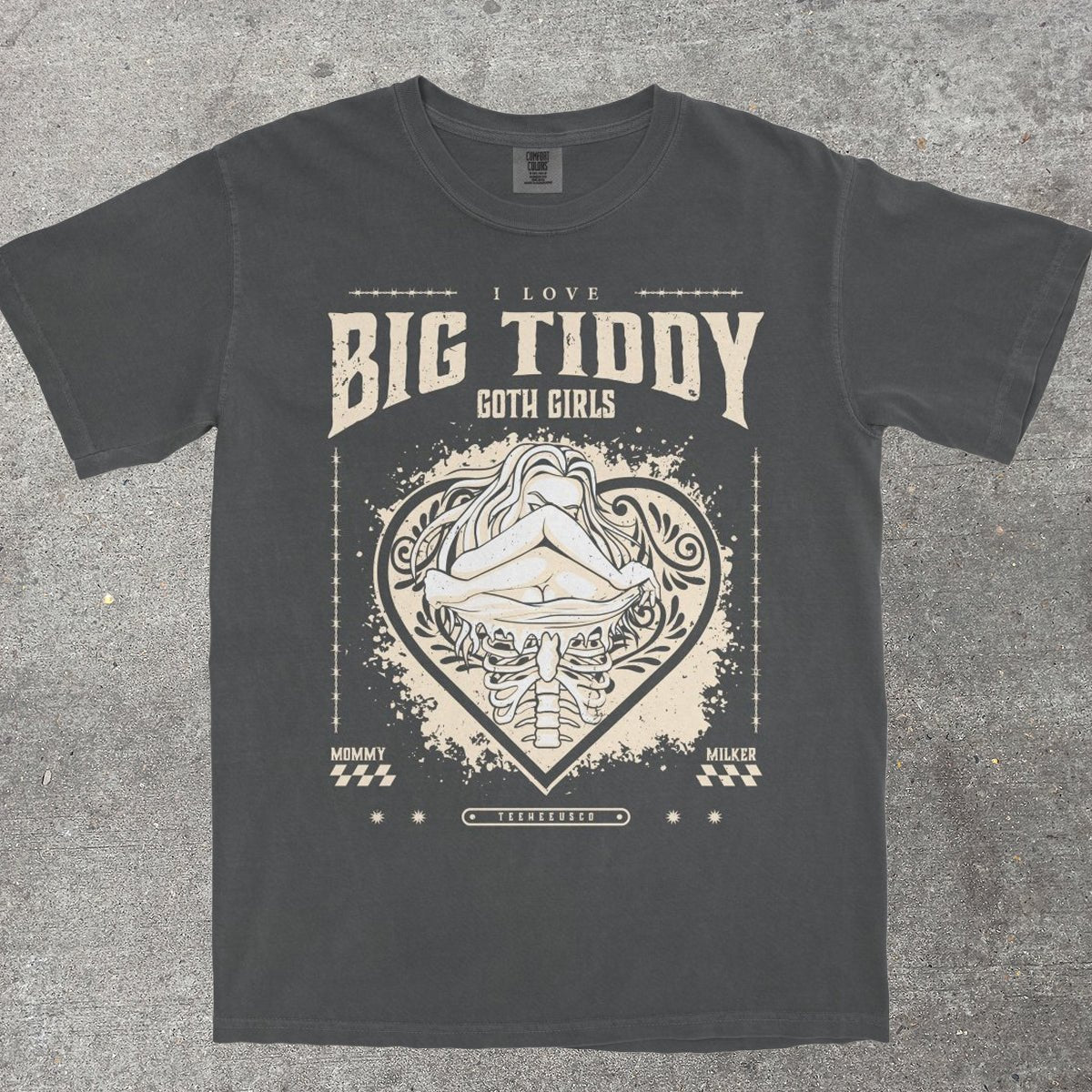 BIG TIDDY GOTH GIRLS - TeeHeeUSCo - T-Shirt