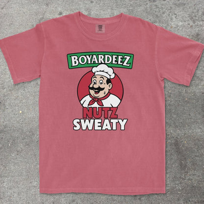 BOYARDEEZ NUTZ SWEATY - TeeHeeUSCo - T-Shirt