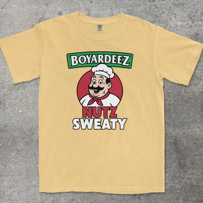 BOYARDEEZ NUTZ SWEATY - TeeHeeUSCo - T-Shirt