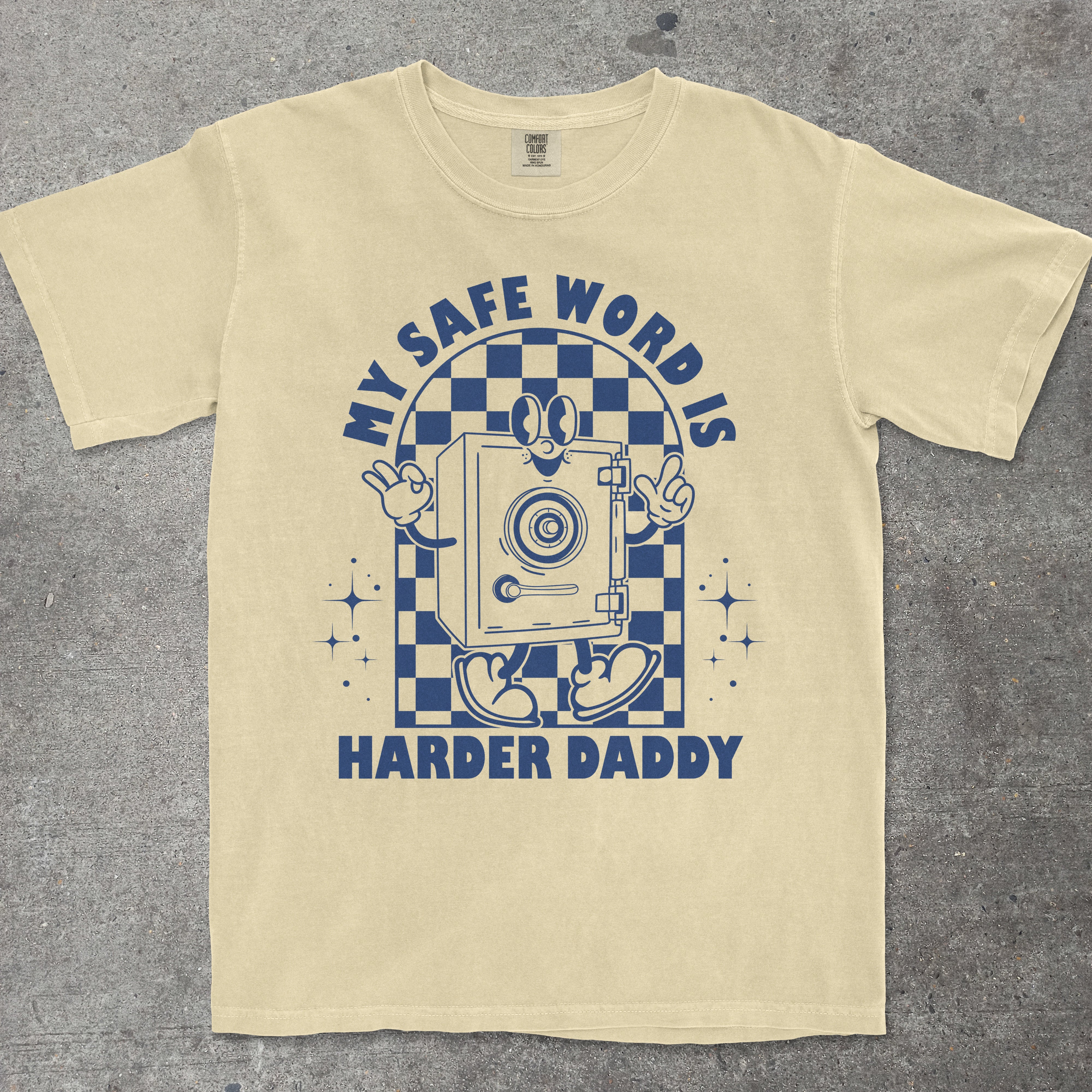 My Safe Word Is Harder Daddy Shirt — Funny Vault Mascot Tee