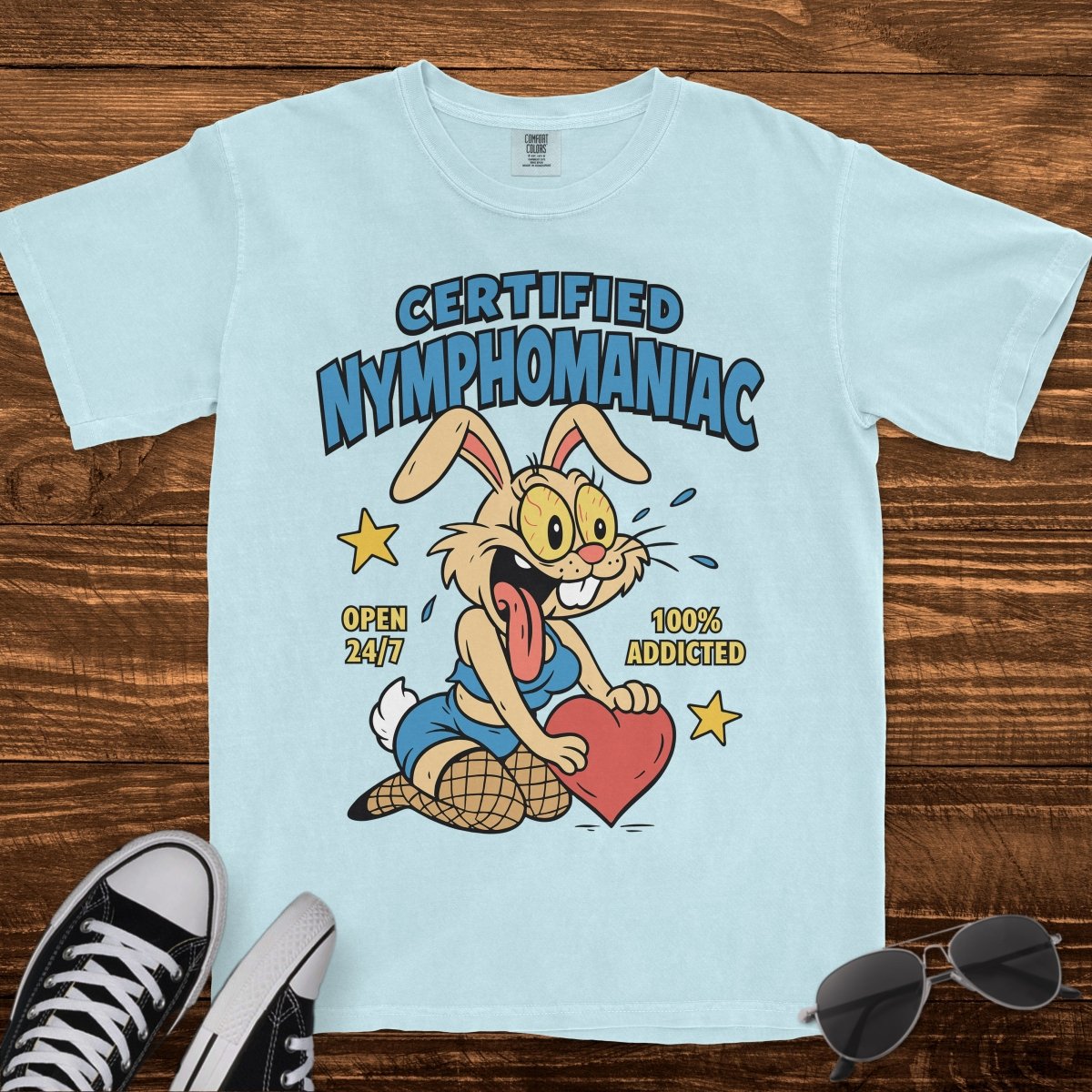 CERTIFIED NYMPHOMANIAC - TeeHeeUSCo - T-Shirt