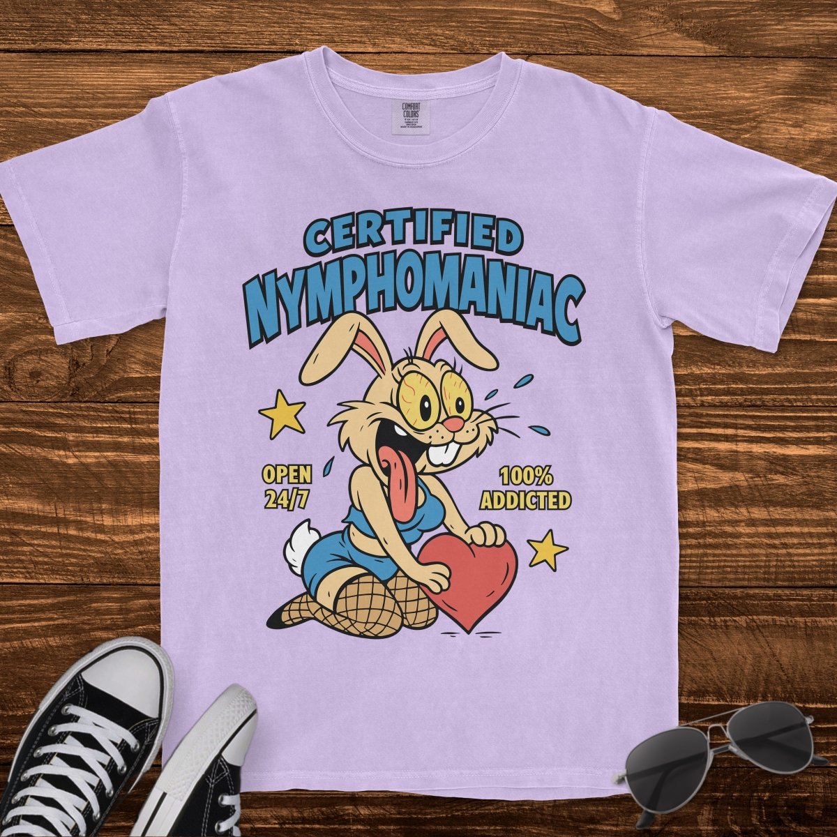 CERTIFIED NYMPHOMANIAC - TeeHeeUSCo - T-Shirt