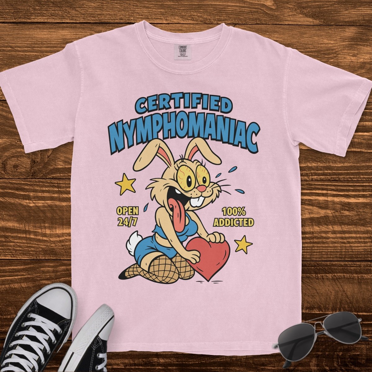 CERTIFIED NYMPHOMANIAC - TeeHeeUSCo - T-Shirt