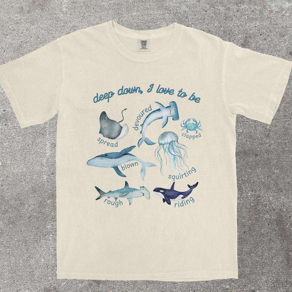 DEEP DOWN I LOVE TO BE - TeeHeeUSCo - T-Shirt