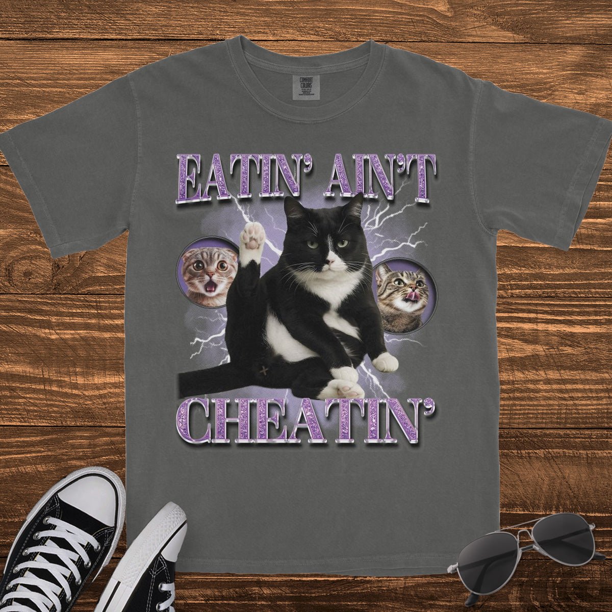 EATIN' AIN'T CHEATIN' - TeeHeeUSCo - T-Shirt