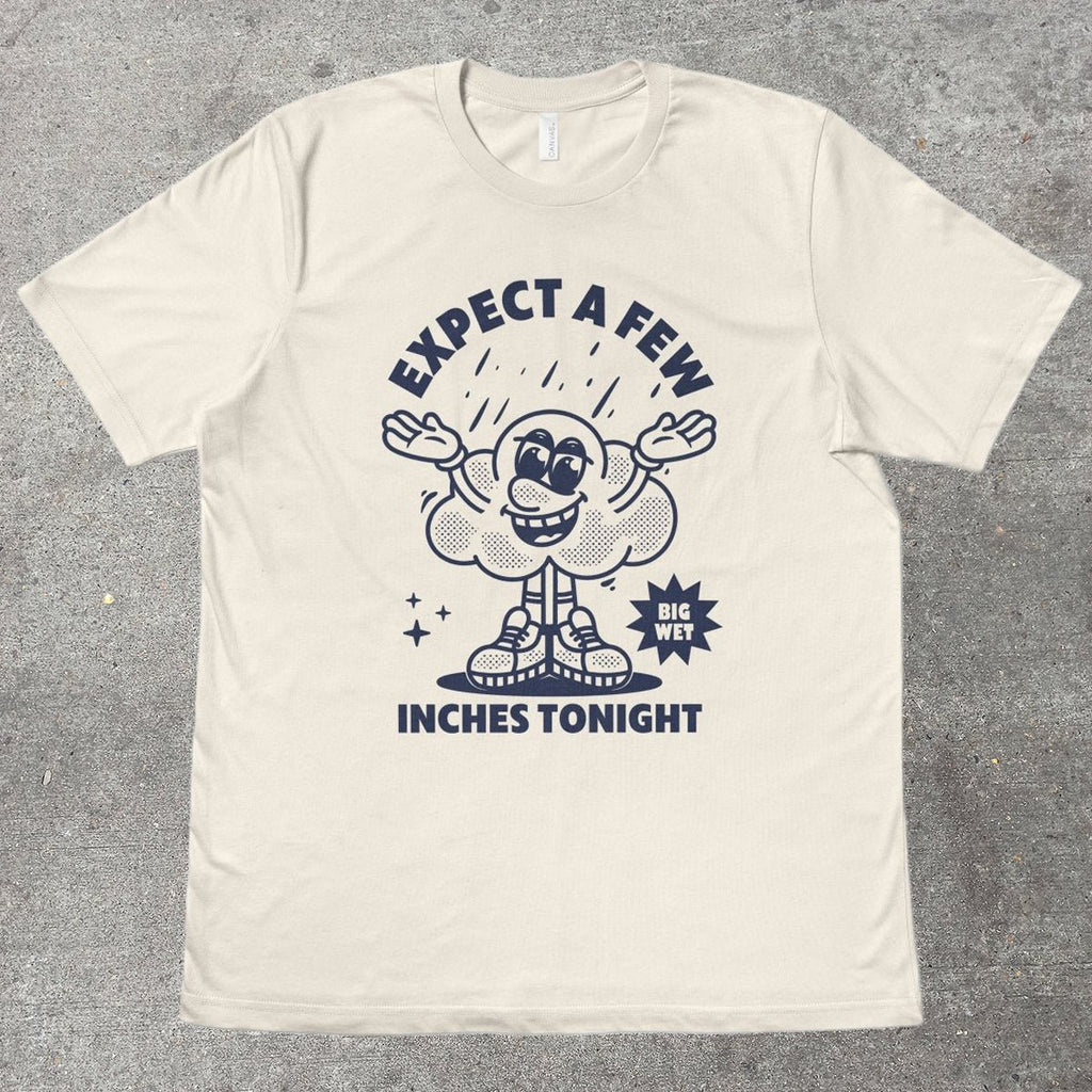 EXPECT A FEW INCHES TONIGHT - TeeHeeUSCo - T-Shirt