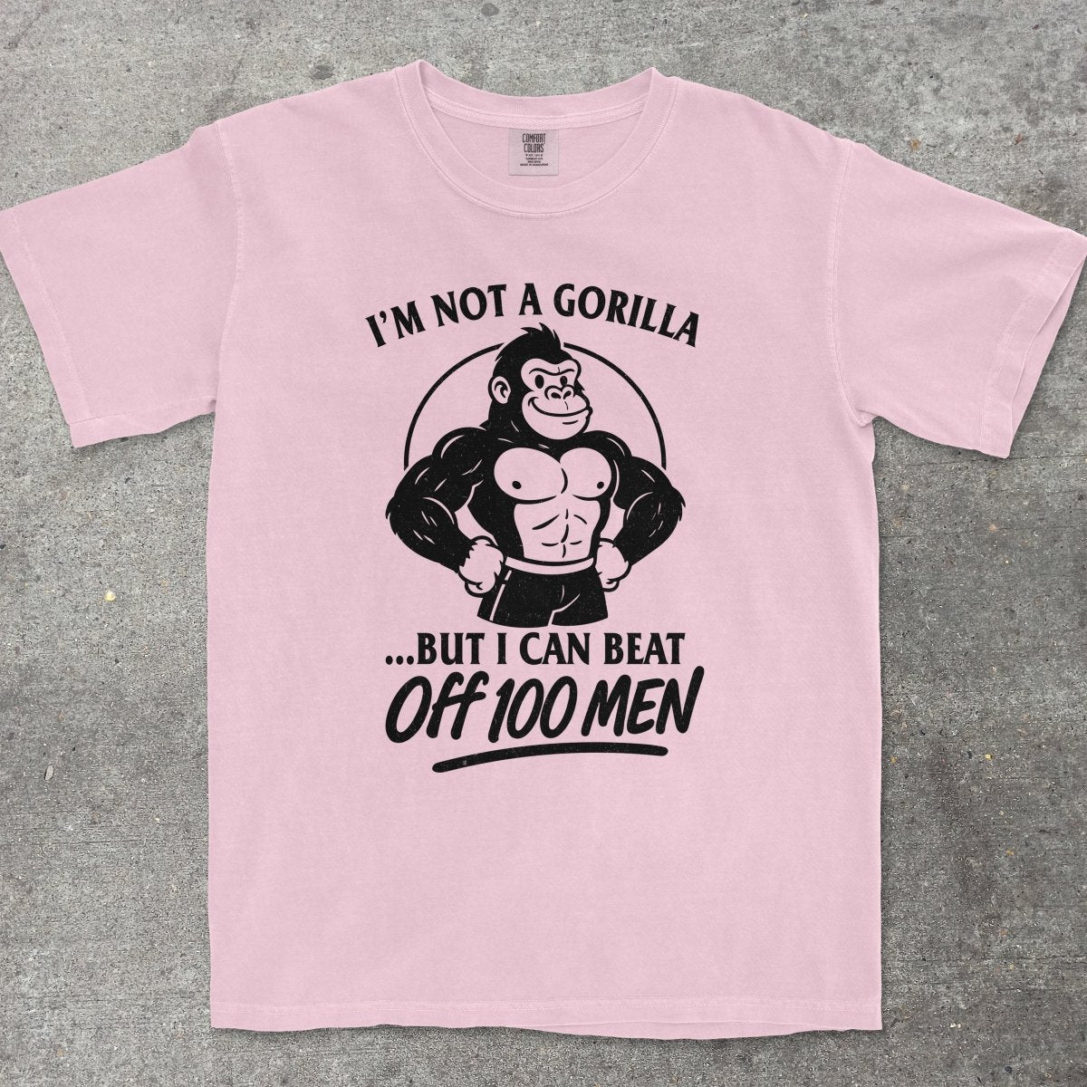 GORILLA VS 100 MEN - TeeHeeUSCo - T-Shirt
