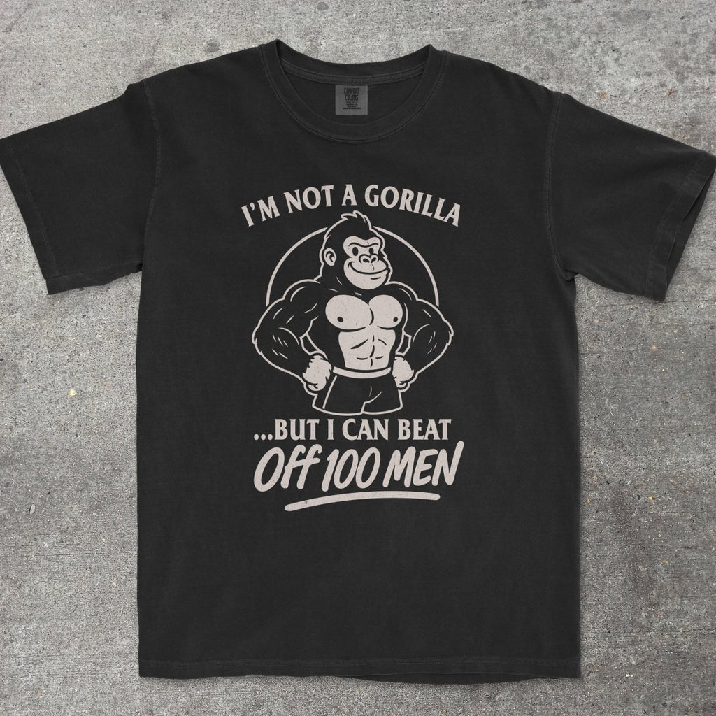 GORILLA VS 100 MEN - TeeHeeUSCo - T-Shirt