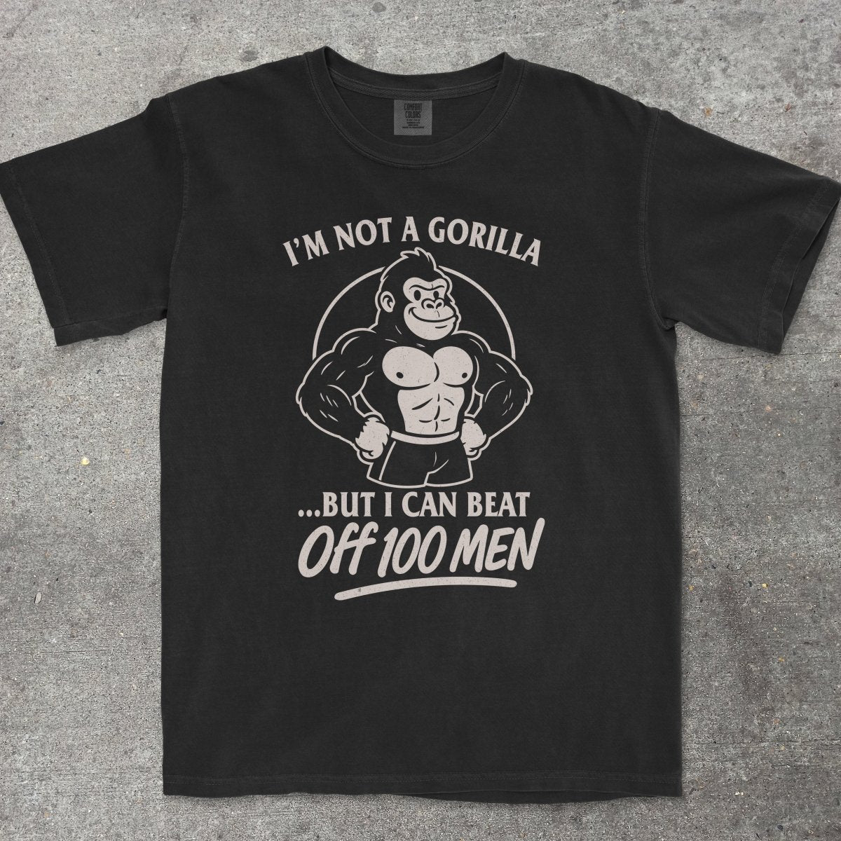GORILLA VS 100 MEN - TeeHeeUSCo - T-Shirt