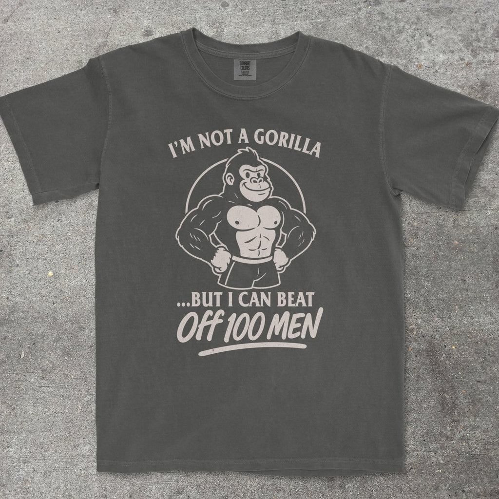 GORILLA VS 100 MEN - TeeHeeUSCo - T-Shirt