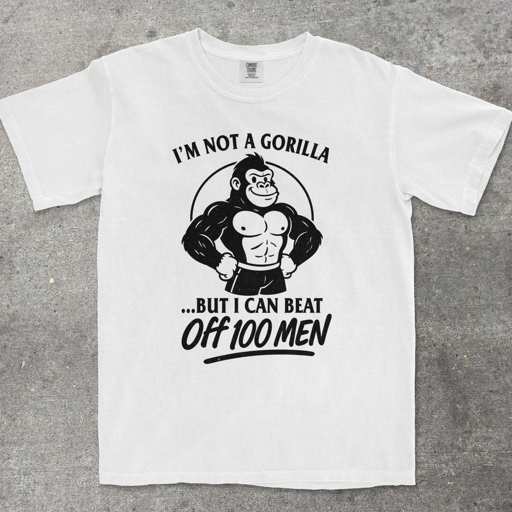 GORILLA VS 100 MEN - TeeHeeUSCo - T-Shirt