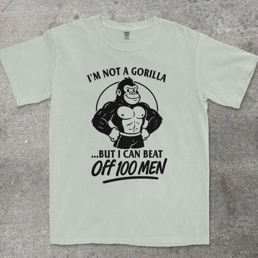 GORILLA VS 100 MEN - TeeHeeUSCo - T-Shirt